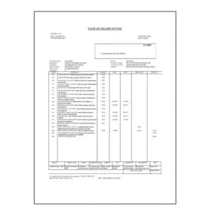 traduction assermentée fiche de paie