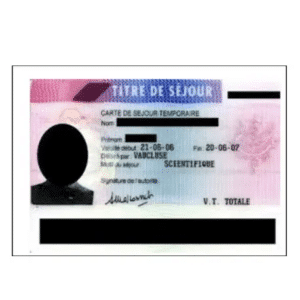 Traduction carte de séjour